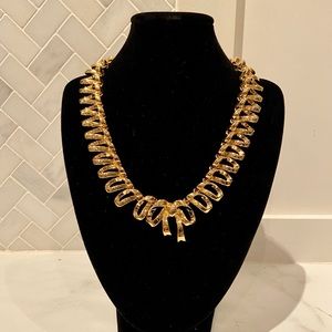 Necklace, Earrings, and Brooch Set - Bijoux D'Orlan Paris 22kt Gold